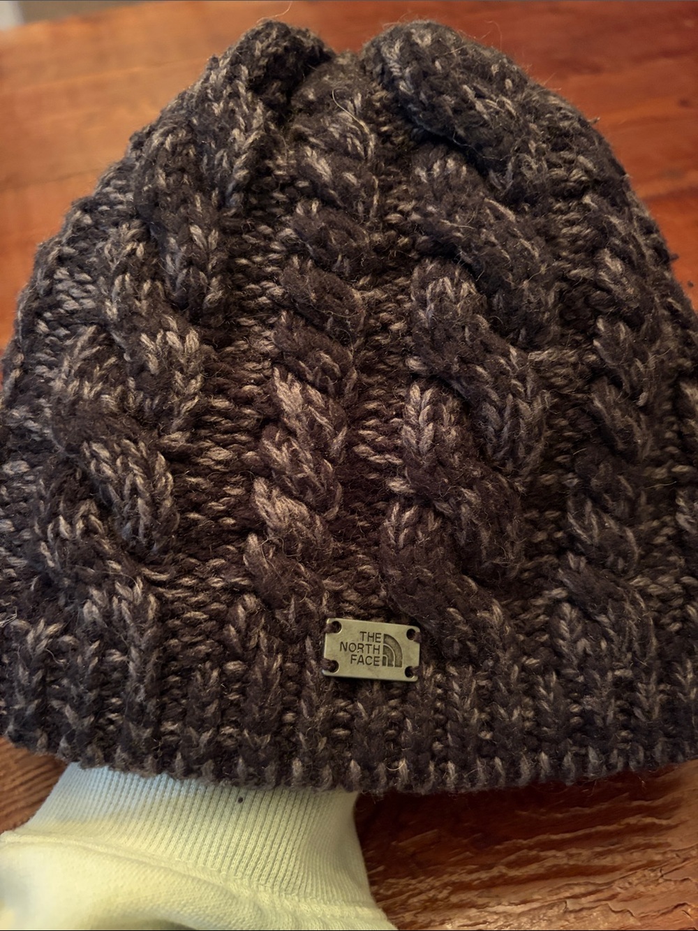 The North Face Charcoal Cable Knit Beanie